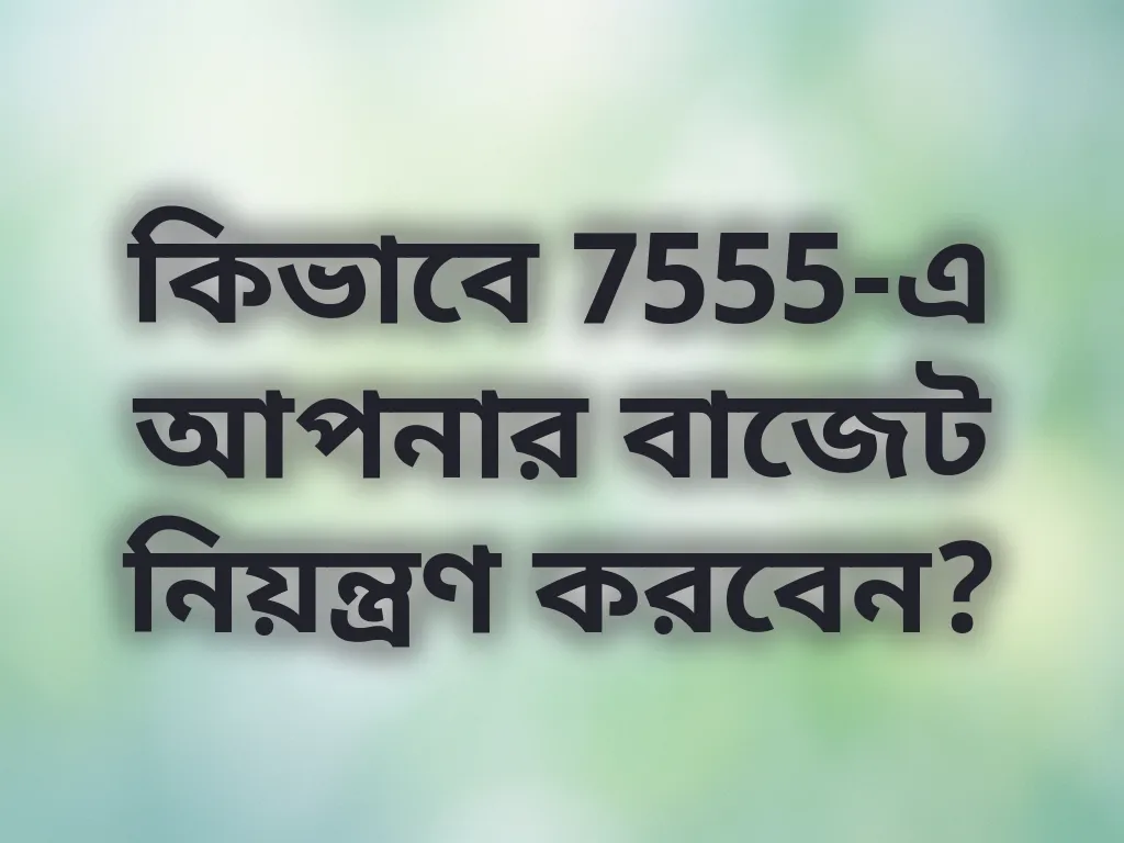বাজেট ম্যানেজমেন্ট গাইড